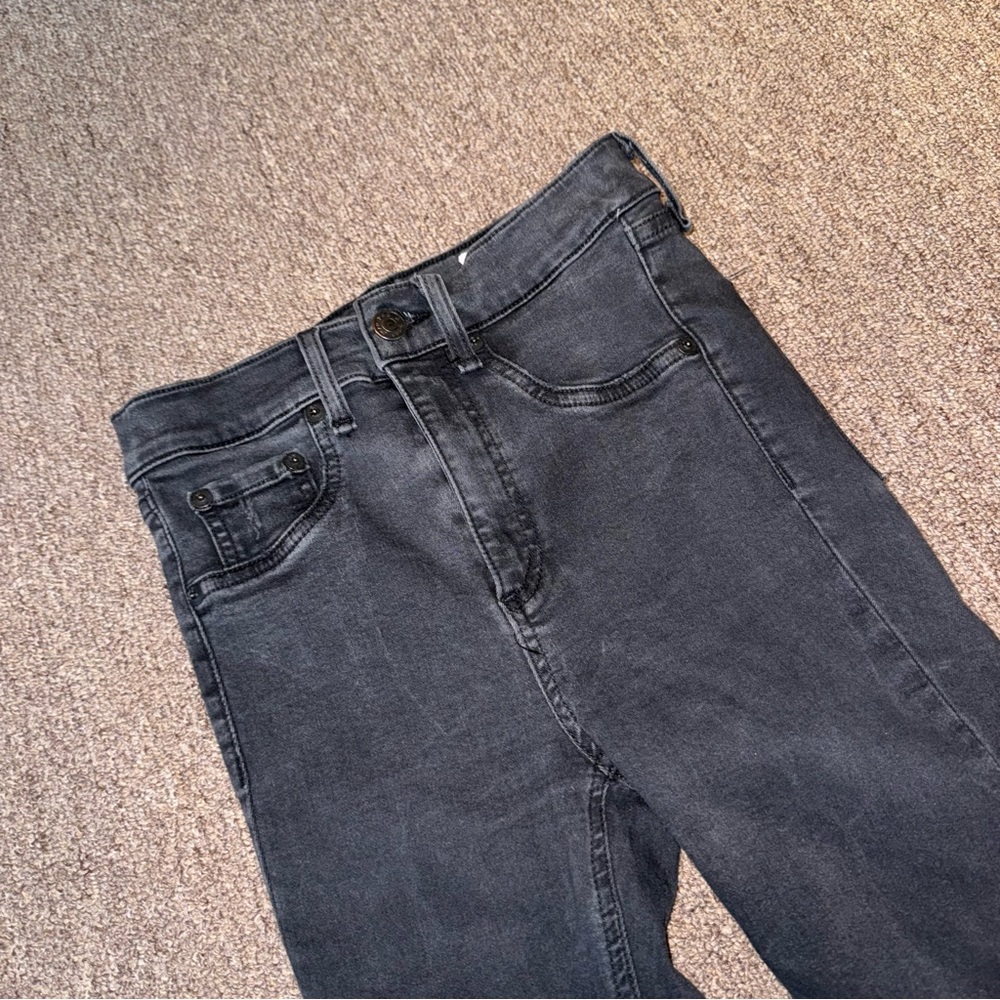 Rag and Bone Jean Womens‎ Size 25 Grey high Rise skinny Inseam 28 “